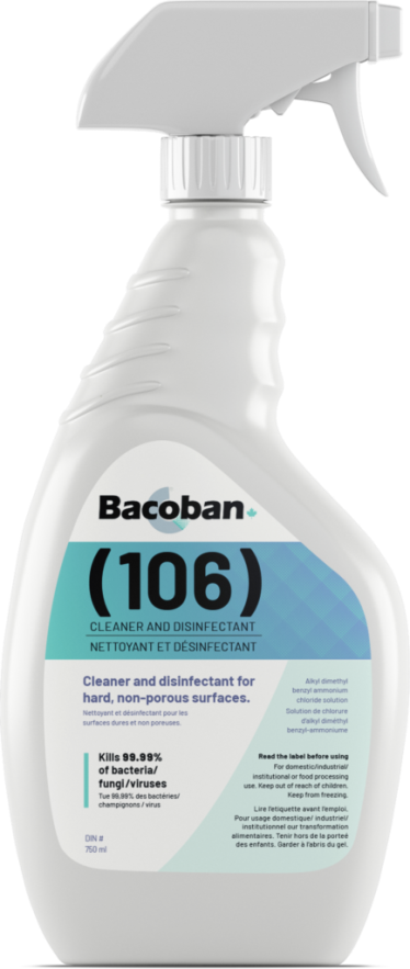 A cleaner and disinfectant spray by Bacoban